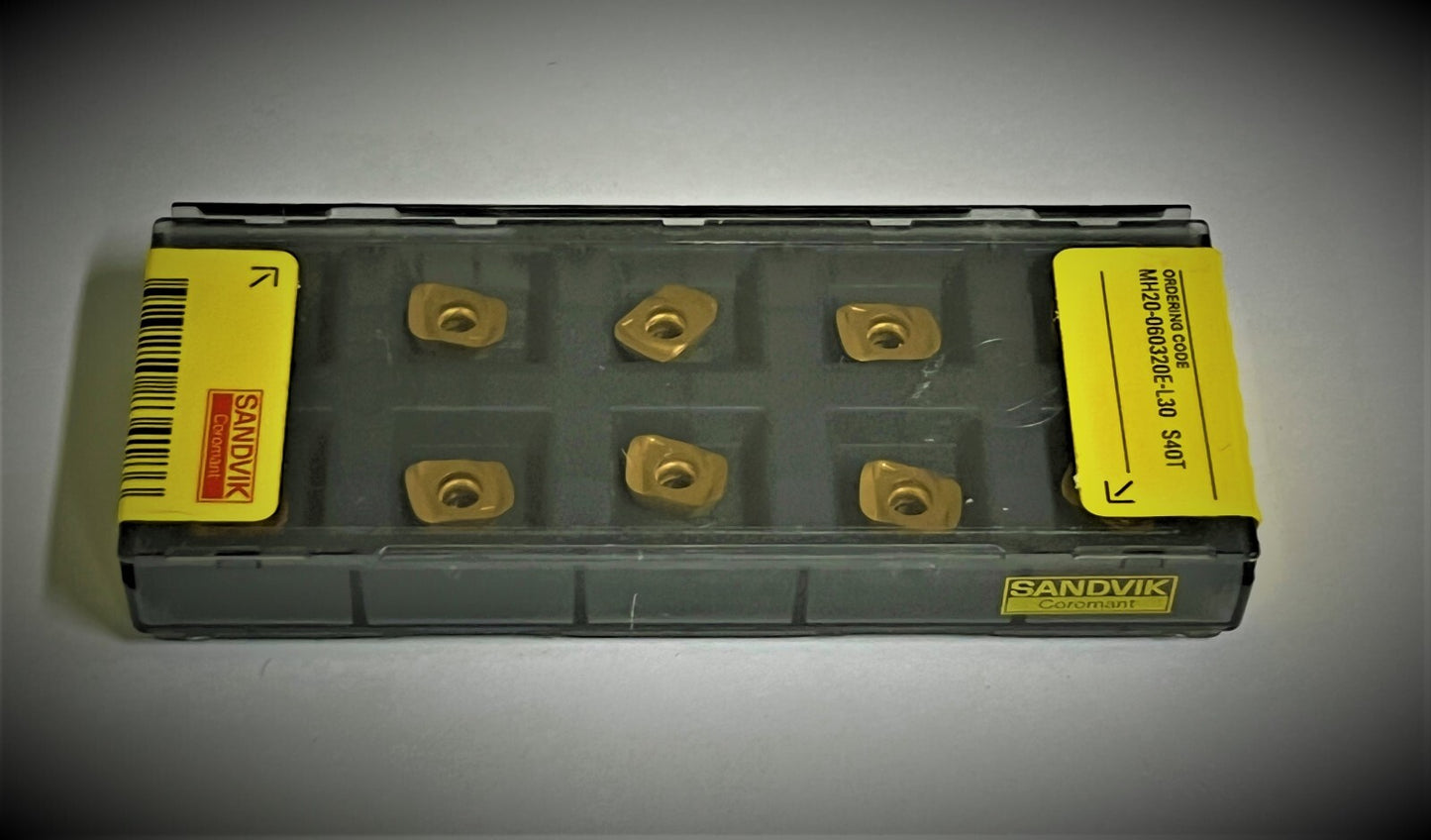 10 pcs. Sandvik MH20-060320E-L30 S40T Carbide Inserts