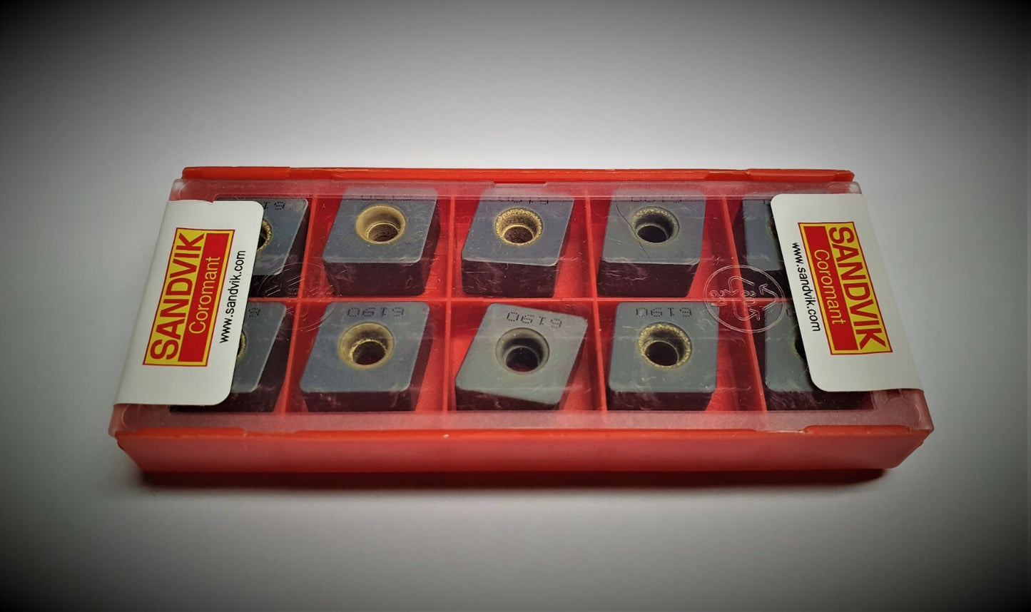 10pcs Sandvik CNGQ 12 07 12T02520 6190 Carbide Inserts CNGQ 453T0820 6190