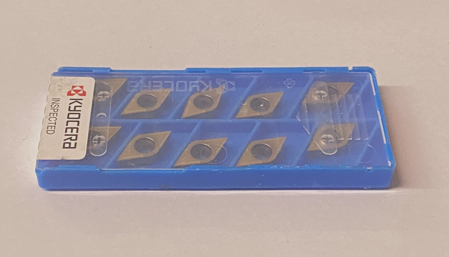 10st. Kyocera Wendeplatten DCGT 11T302-PV710 Wendeschneidplatten