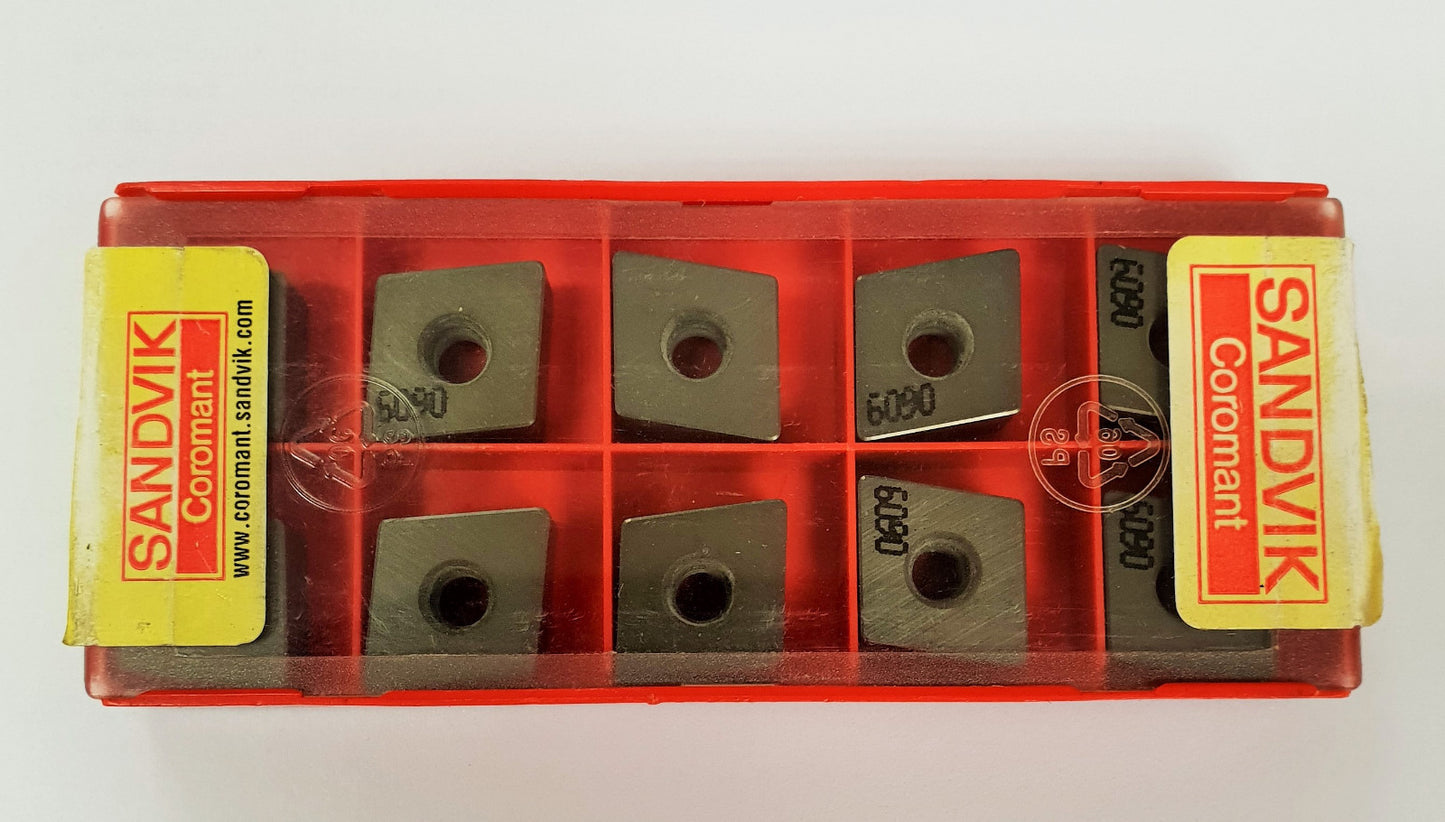 10 pcs. Sandvik CNGQ 452 T0820WG 6090 Carbide Inserts CNGQ 120708 T02520WG 6090