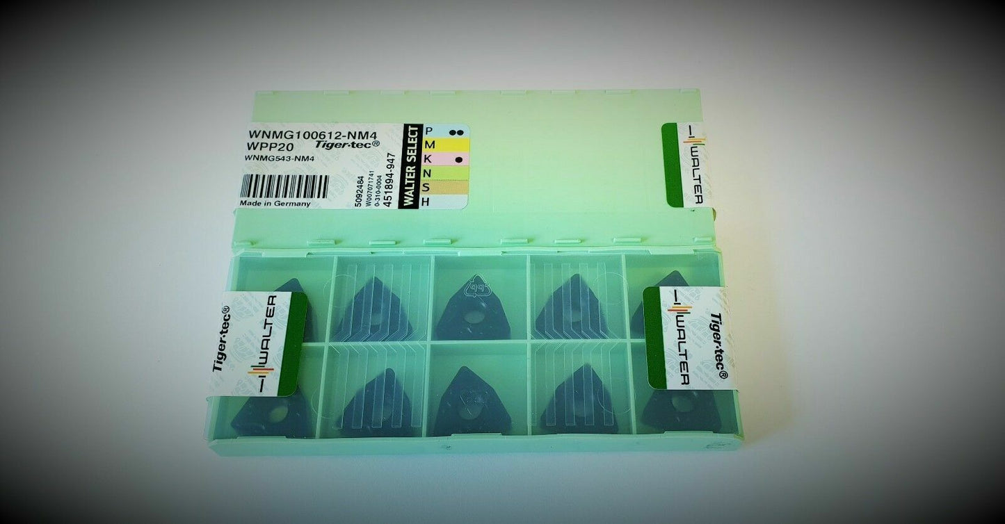10pcs. Walter WNMG 543-NM4 WPP20 Carbide Inserts WNMG 100612-NM4 WPP20
