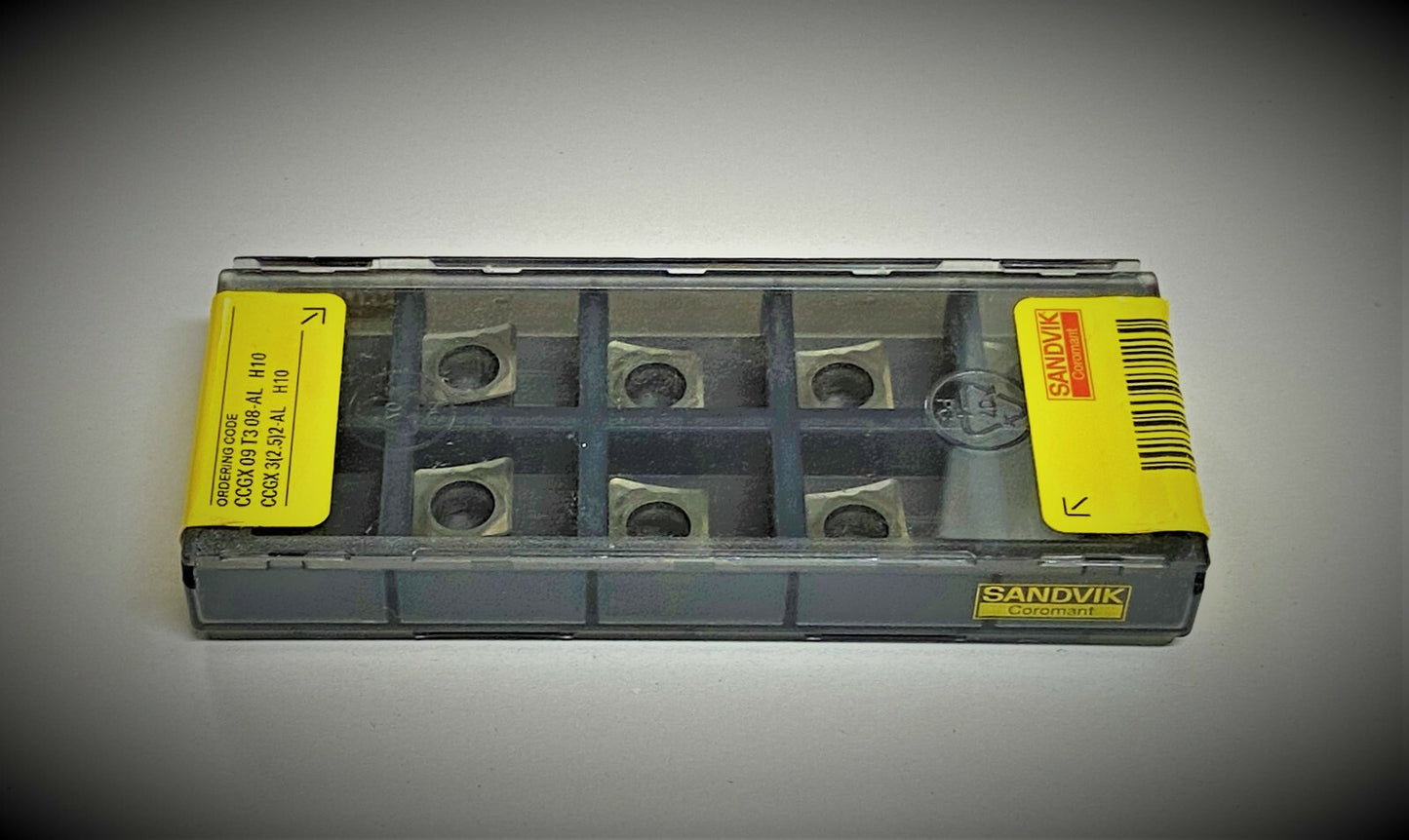 10pcs Sandvik CCGX 3(2.5)2-AL H10 Carbide Inserts CCGX 09 T3 08-AL H10