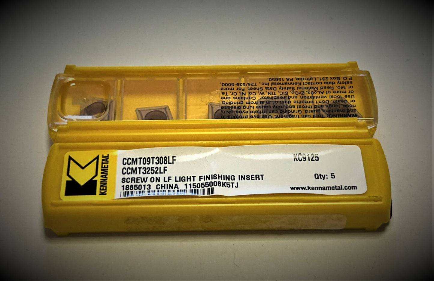 10pcs. Kennametal CCMT 09T308LF KC9125 carbide inserts CCMT 3252LF KC9125