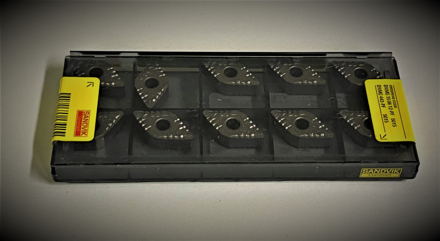 10pcs Sandvik DNMG 442-PF 5015 Carbide Inserts DNMG 150612-PF 5015