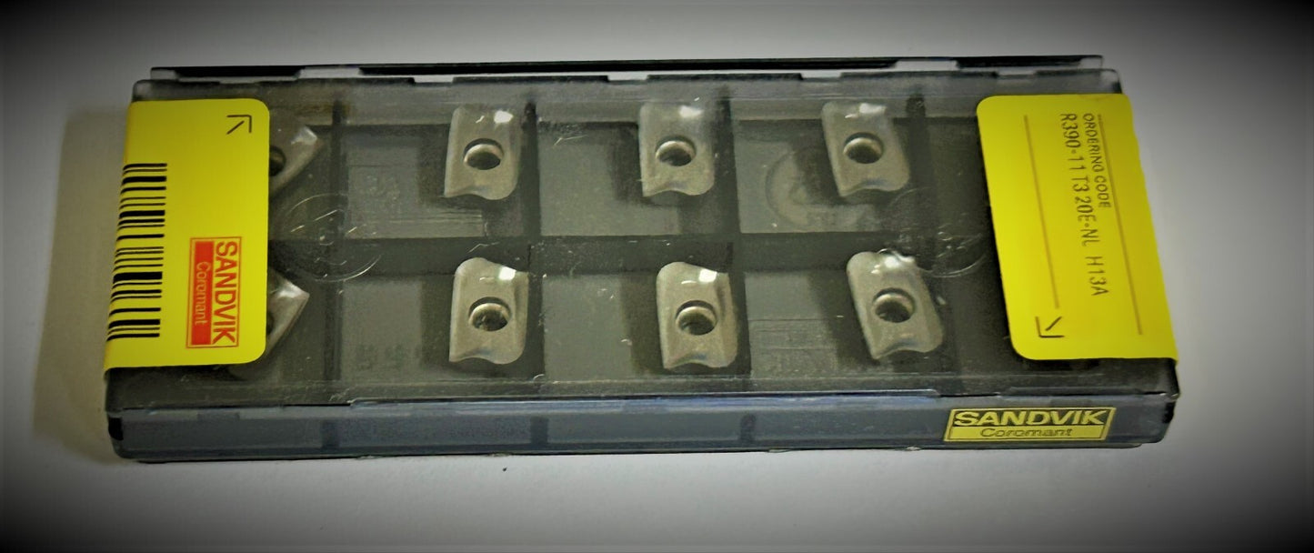 10pcs Sandvik R390-11 T3 20E-NL H13A Carbide Inserts R390-11T320E-NL H13A