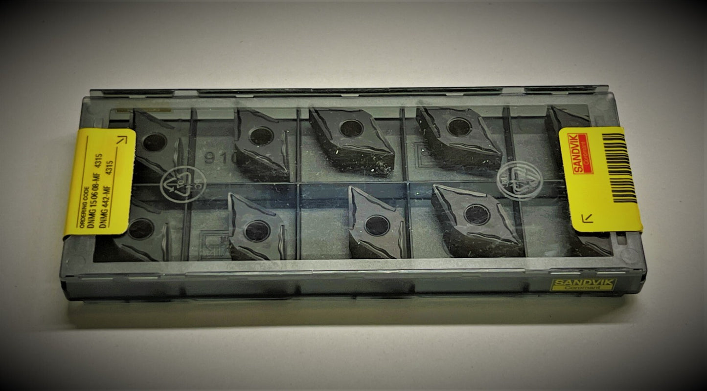 Sandvik 10 pcs DNMG 442-MF 4315Carbide Inserts DNMG 150608-MF 4315