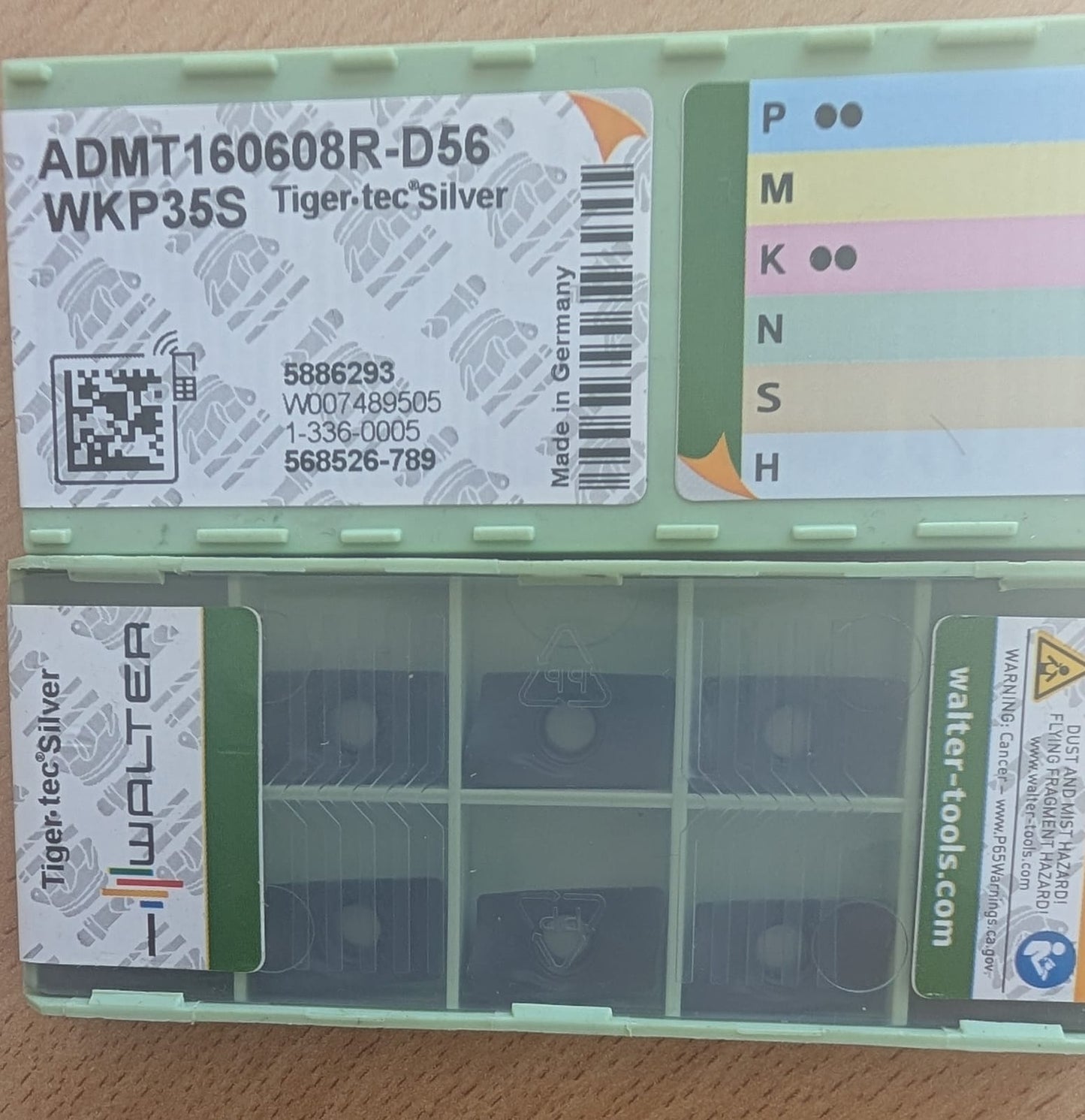 Walter ADMT 160608R-D56 WKP35S Wendeschneidplatten 10 stück