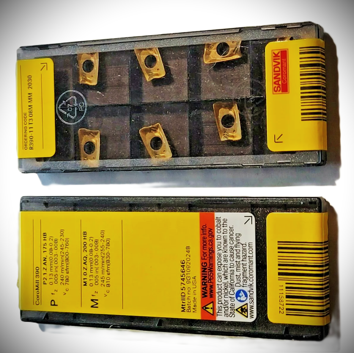 10pcs Sandvik  R390-11 T3 08M-MM 2030  Carbide Inserts   R390-11T308M-MM 2030   
