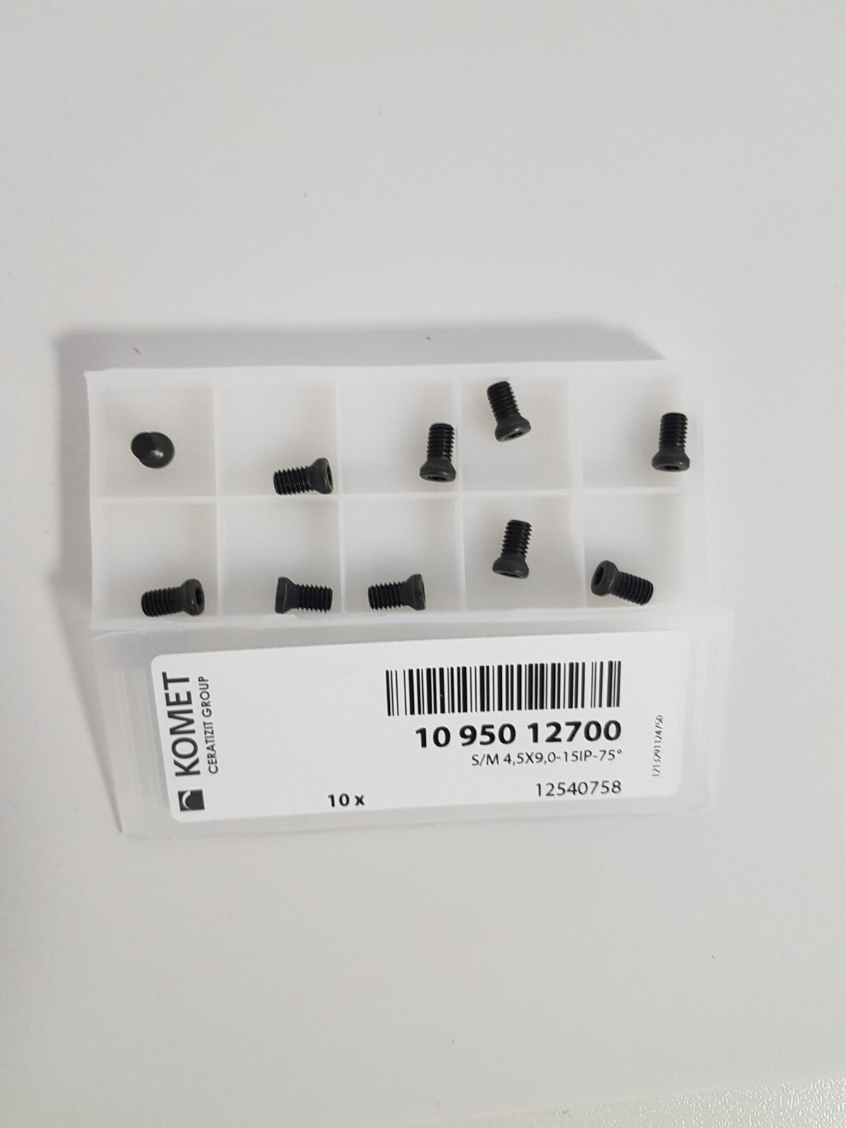 10 stk. Komet Ceratizit  Torx Klemmschraube 10 950 12700 - S/M 4,5X9,0-15IP-75