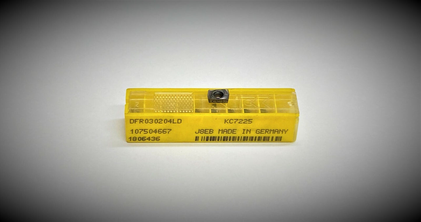10st Kennametal Wendeplatten  DFR 030204LD KC7225  Wendeschneidplatten