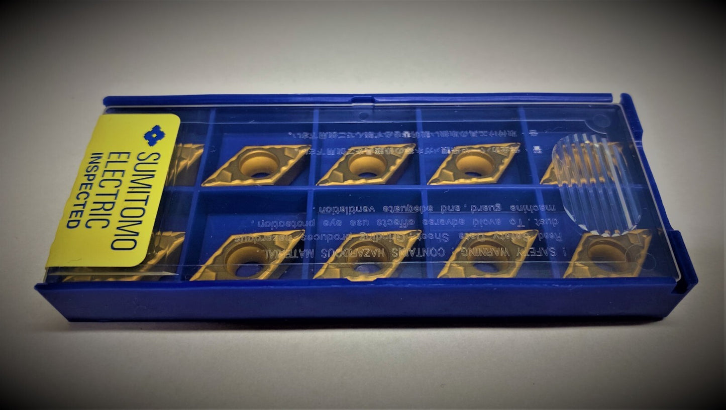10pcs. Sumitomo DCMT 32.51ELU  AC630M  Carbide Inserts  DCMT 11T304N-LU AC630M