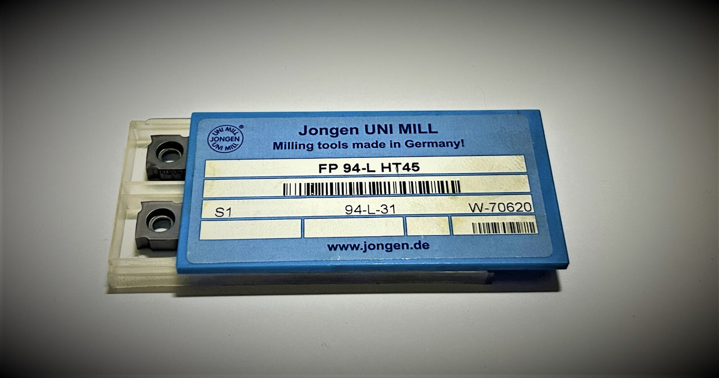 10st JONGEN  Wendeplatten FP 94-L HT45 Wendeschneidplatten JMS01-94LR04-HT45