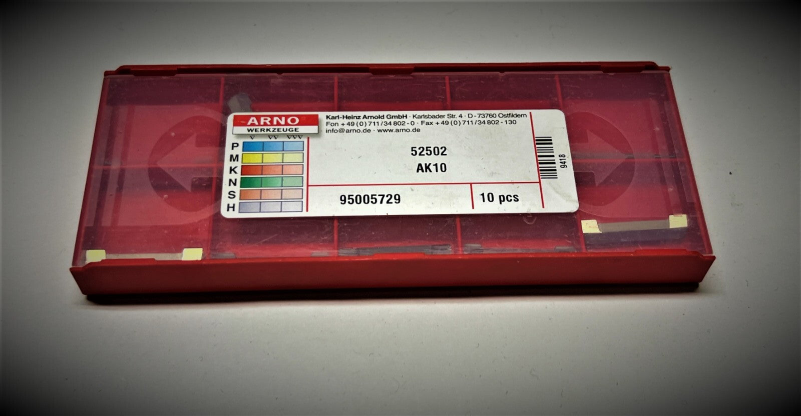10st Arno Wendeplatten 52502 AK10  Wendeschneidplatten