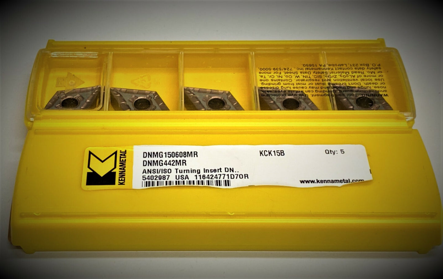 10pcs. Kennametal DNMG 442MR KCK15B  carbide inserts  DNMG 150608MR KCK15B