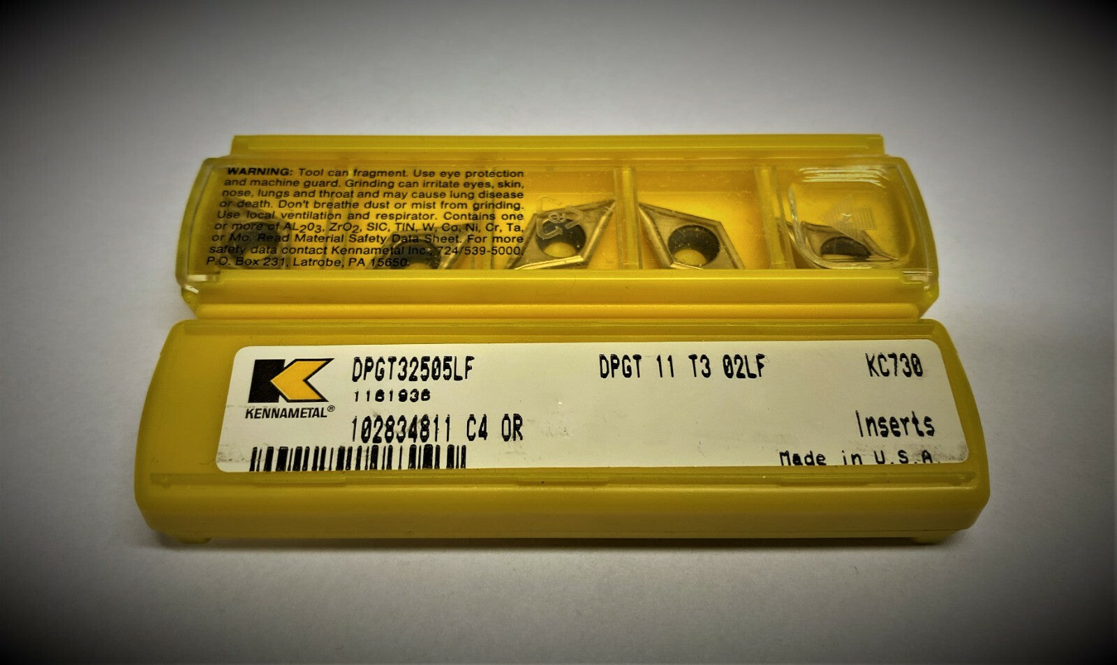 10st Kennametal Wendeplatten  DPGT 11 T3 02LF KC730   Wendeschneidplatten
