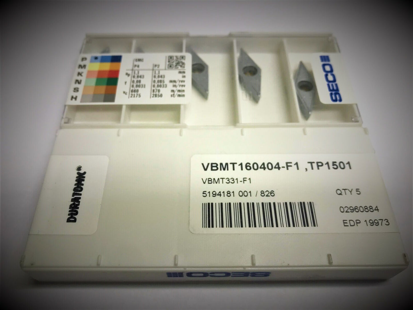 10pcs Seco  VBMT 331-F1 ,TP1501 Carbide Inserts  VBMT 160404-F1 TP1501