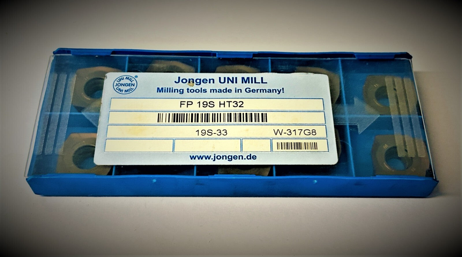 10st JONGEN  JMA19-19SR12-HT32  Wendeplatten FP 19S HT32    Wendeschneidplatten