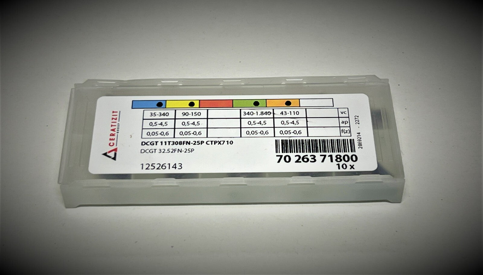 10st CeratiziT Wendeplatten DCGT 11T308FN-25P CTPX710  Wendeschneidplatten