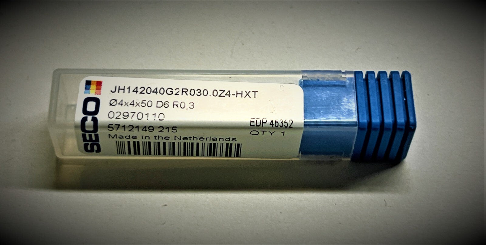 1 STK Seco VHM  Schaftfräser JH142040G2R030.0Z4-HXT Ø4X4X50 D6 R0.3