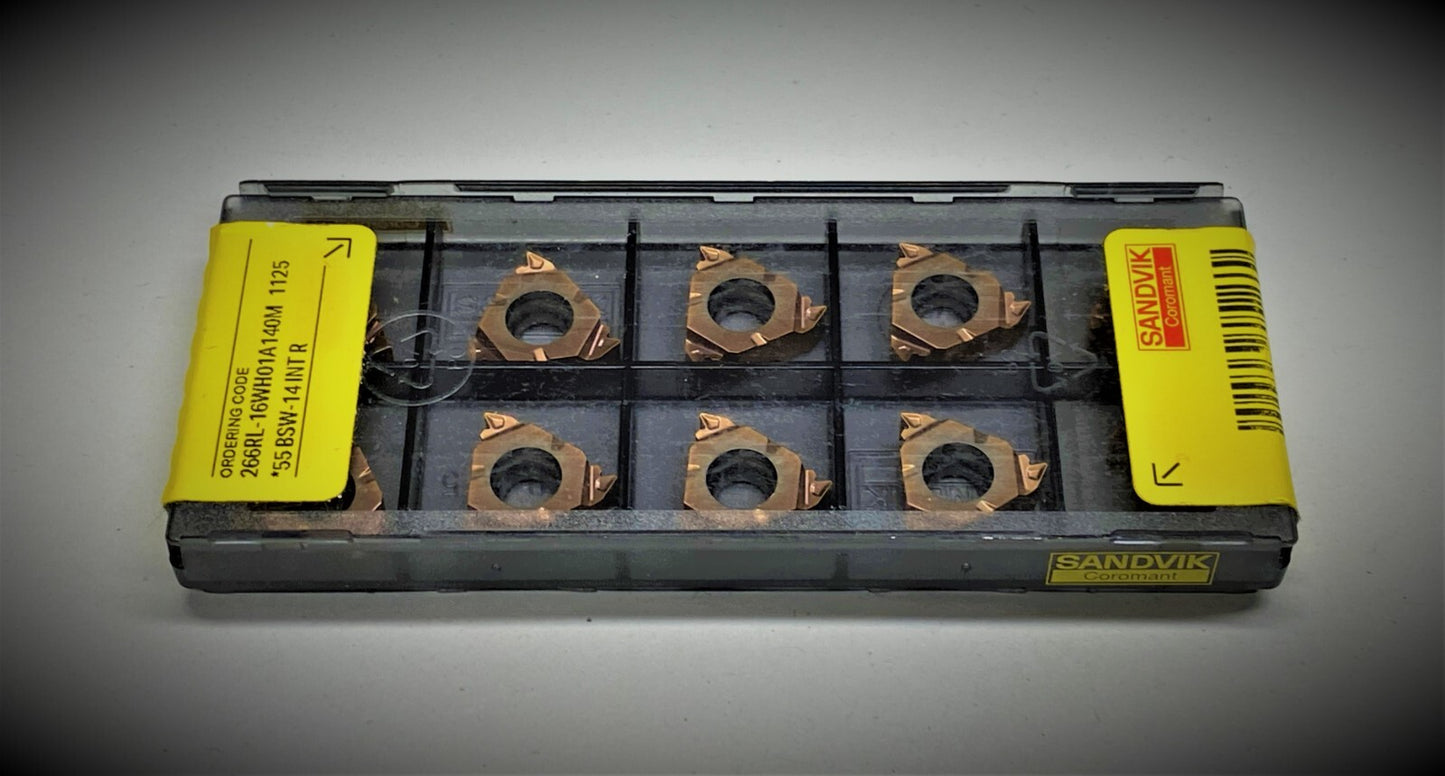10st Sandvik wendeschneidplatten 266RL-16WH01A140M 1125 wendeplatten gewinde