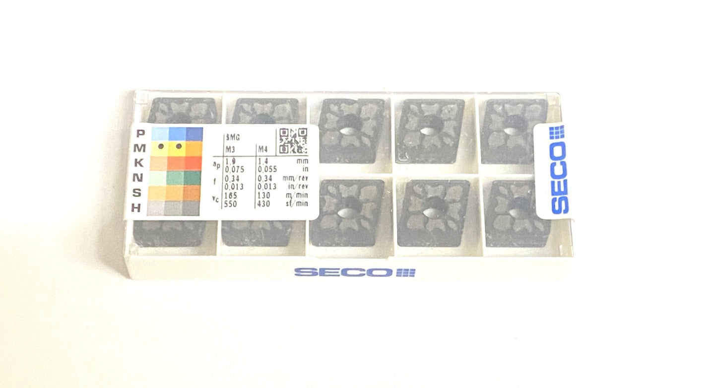 10st SECO  Wendeplatten  CNMG 160612-MF4 TM4000  Wendeschneidplatten