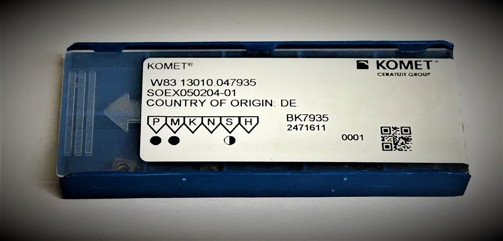 10st kOMET   W83 13010.047935  Wendeschneidplatten SOEX 050204-01 BK7935