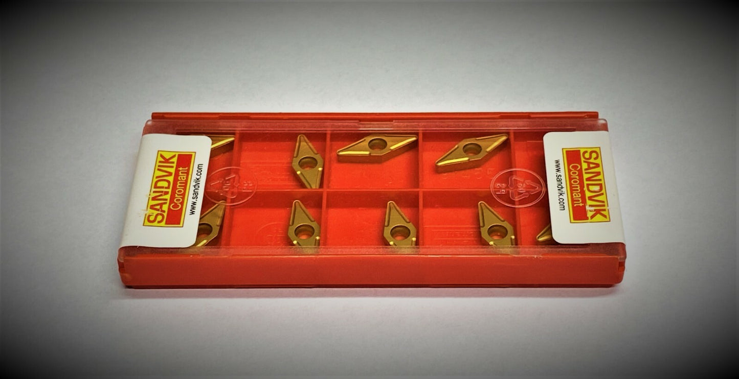10pcs. Sandvik VBMT 2(1.5)1-UF 235 Carbide Inserts  VBMT 11 02 04-UF 235