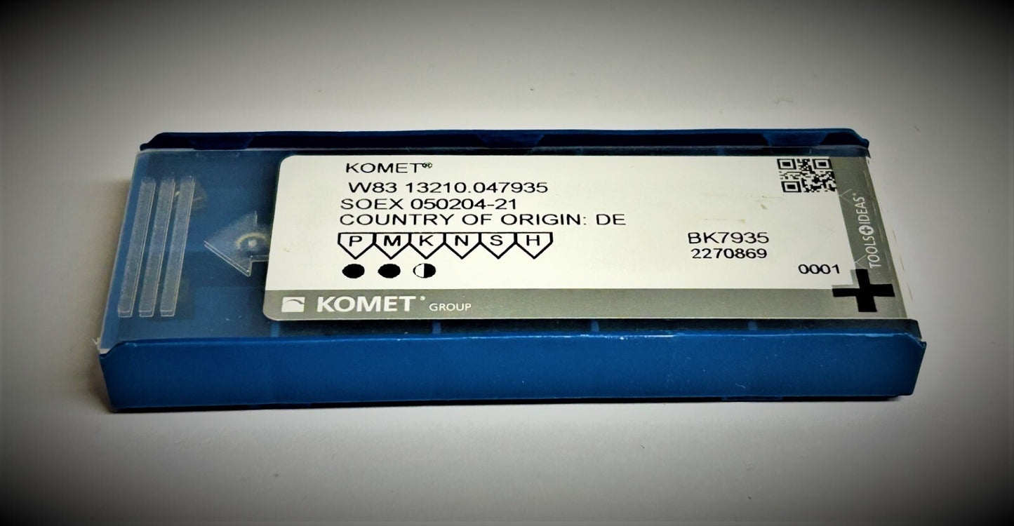 10st kOMET   SOEX 050204-21 BK7935  Wendeschneidplatten W83 13210.047935