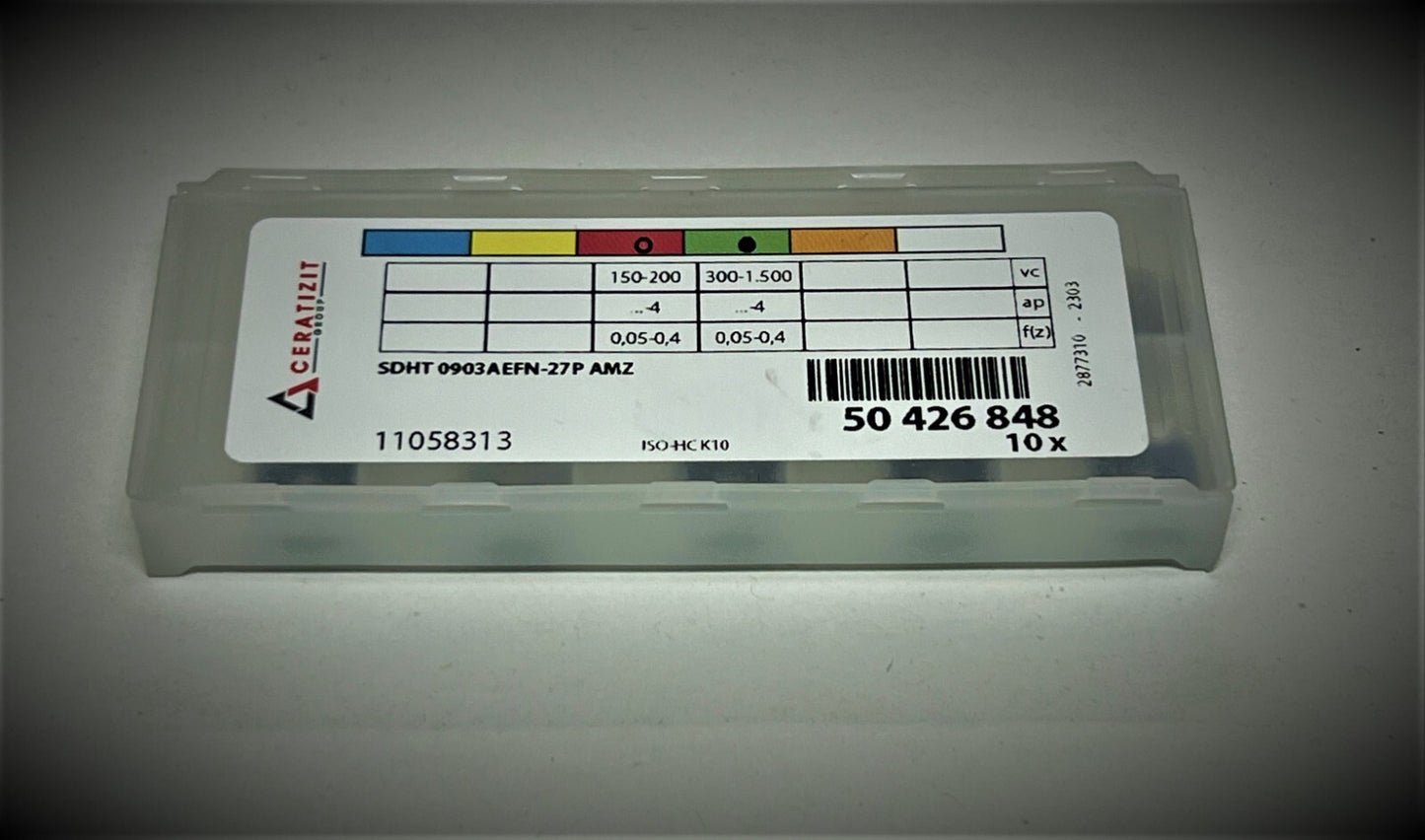 10st Ceratizit Wendeplatten  SDHT 0903AEFN-27P AMZ  Wendeschneidplatten