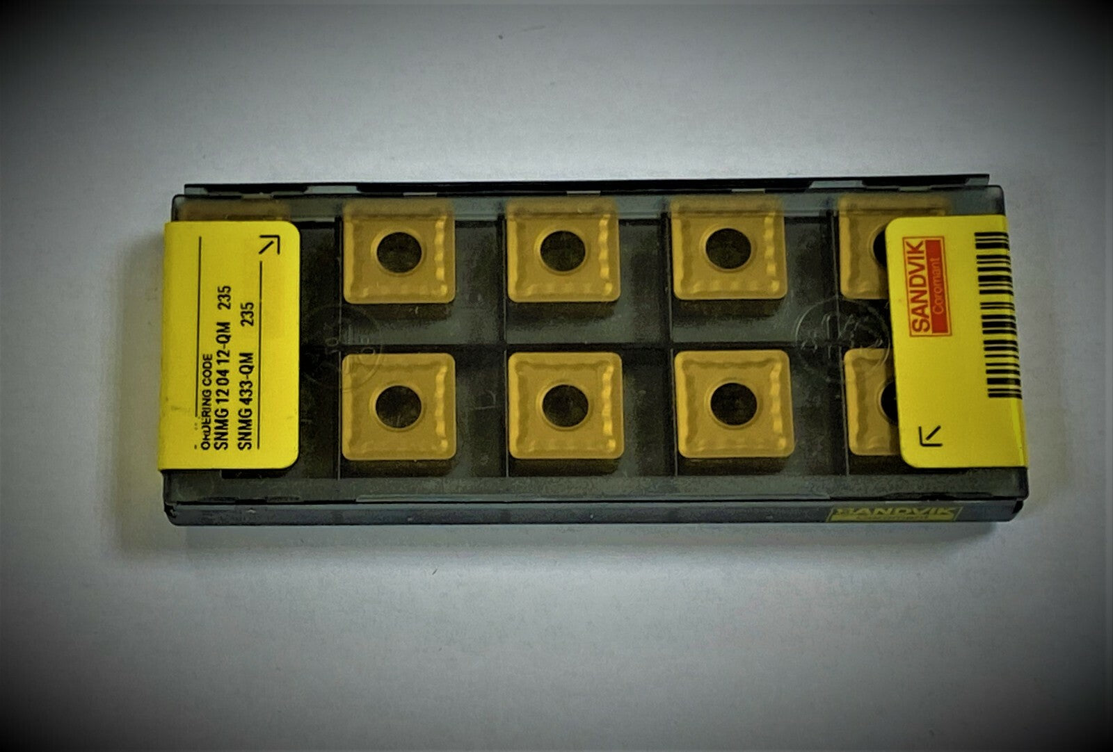 10 pcs.  Sandvik  SNMG 433-QM 235 Carbide Inserts  SNMG 12 04 12-QM 235