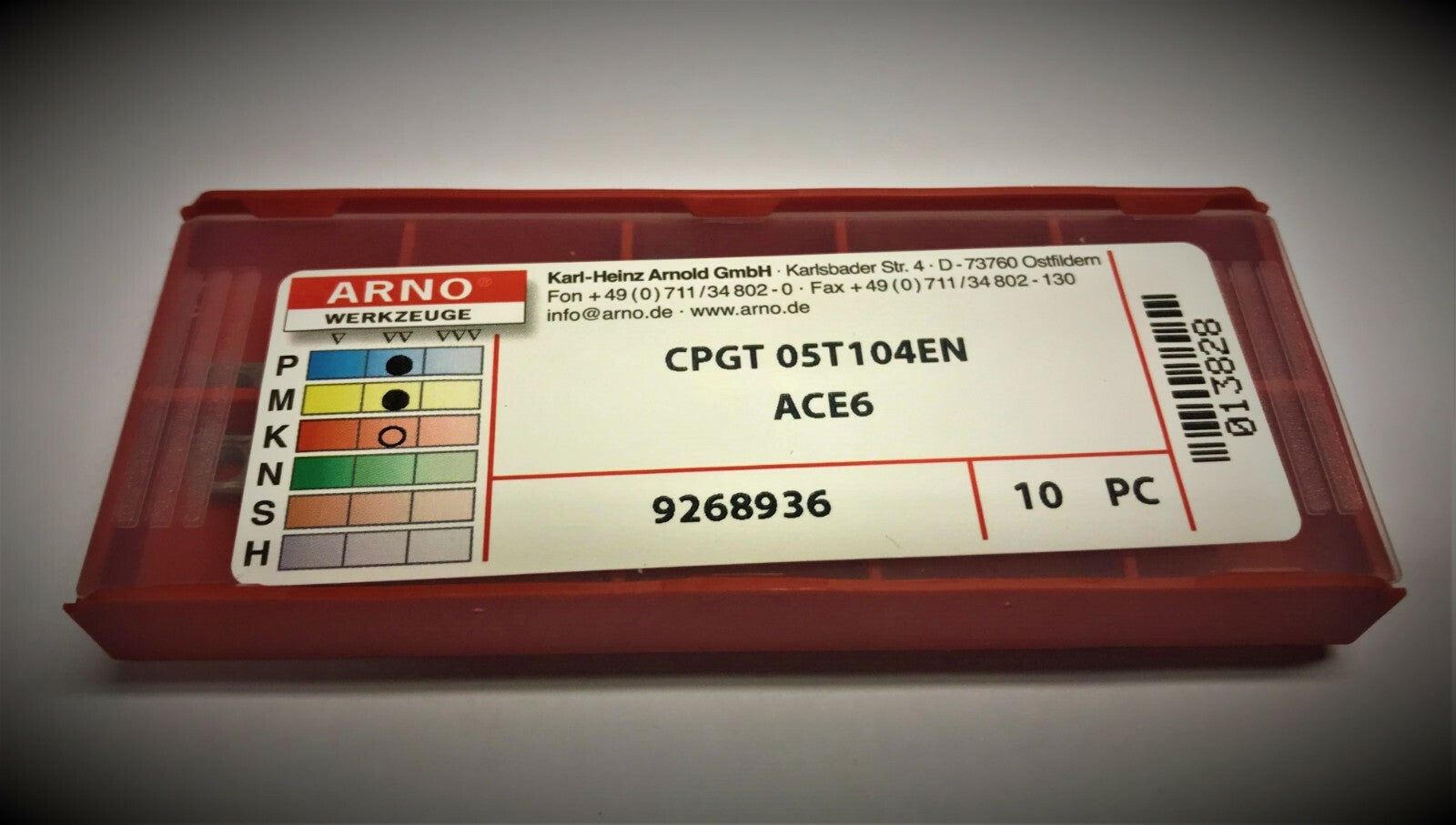 10st Arno Wendeplatten CPGT 05T104EN ACE6 Wendeschneidplatten zum Drehen  
