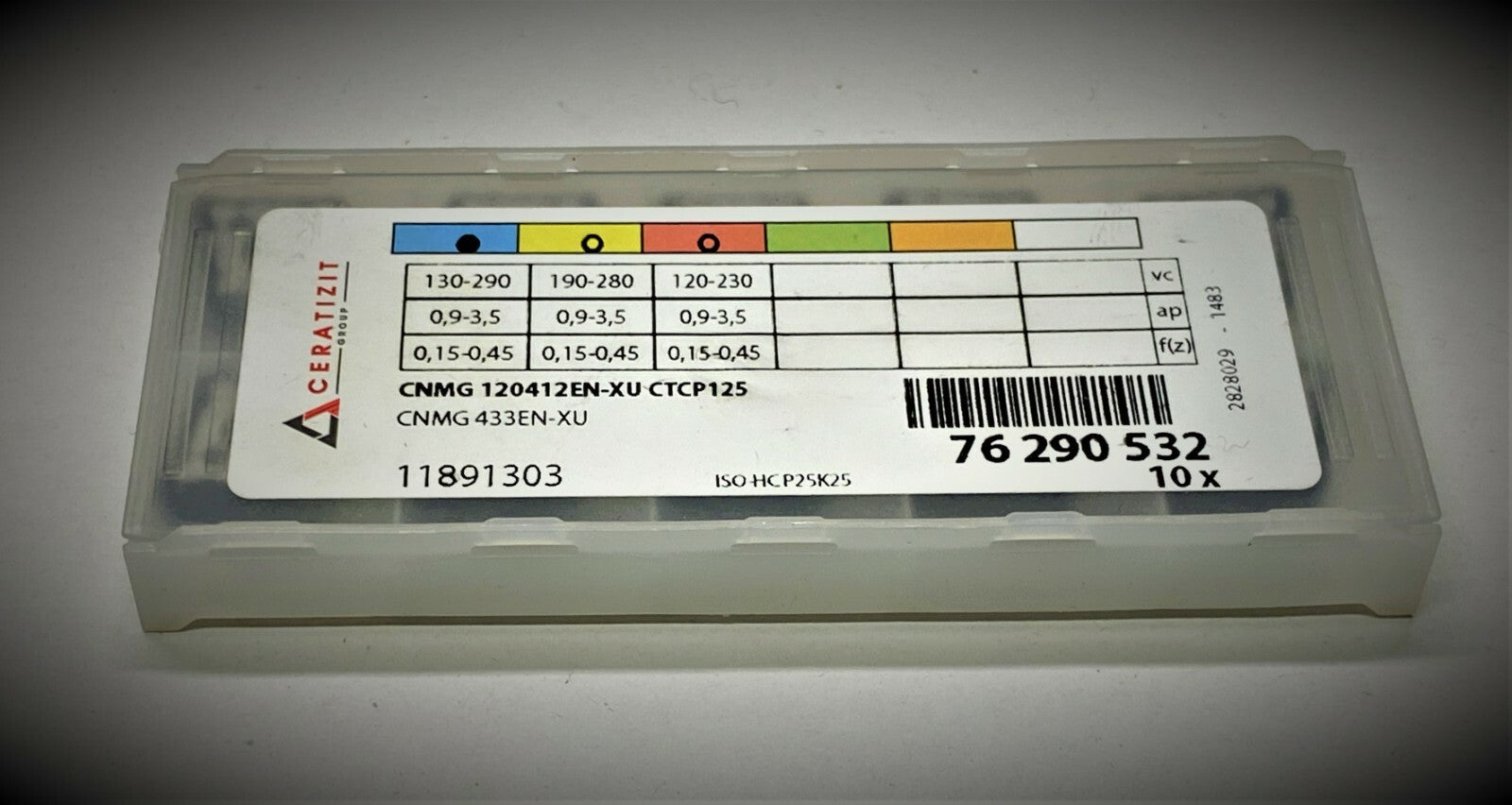 10st Ceratizit   Wendeplatten CNMG 120412EN-XU CTCP125 Wendeschneidplatten 