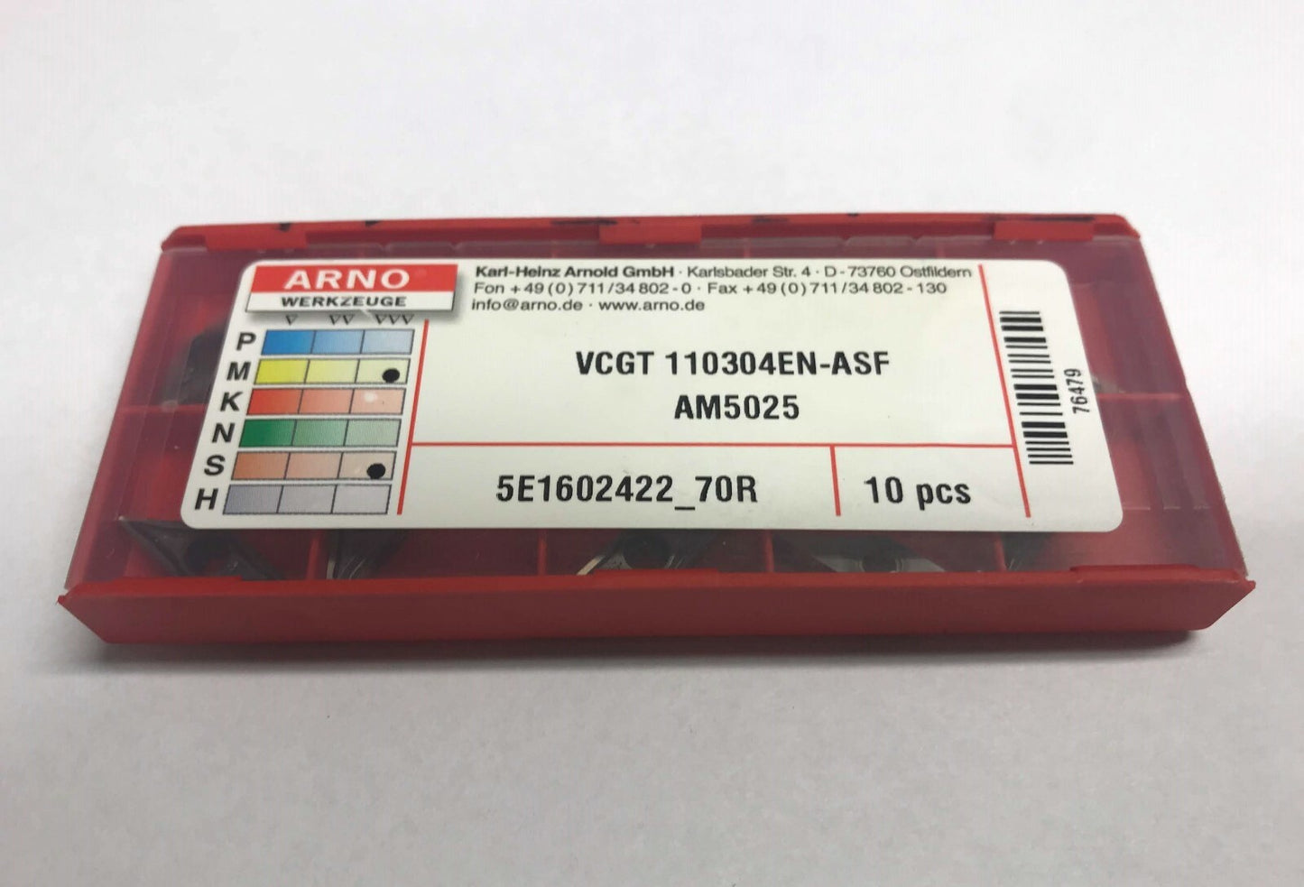 10st Arno Wendeplatten VCGT 110304EN-ASF AM5025   Wendeschneidplatten   