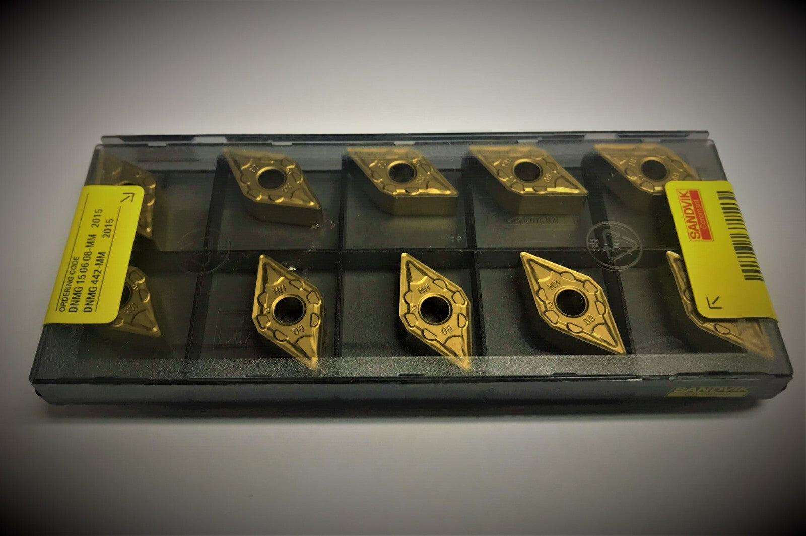 10pcs. Sandvik DNMG 442-MM 2015 Carbide Inserts  DNMG 15 06 08-MM 2015