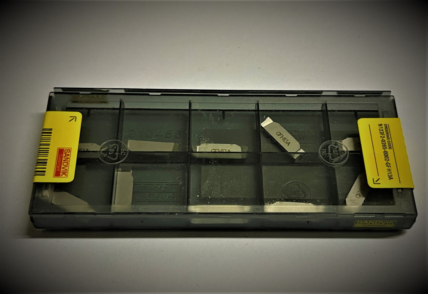 10st Sandvik  Wendeplatten  N123F2-0265-0002-GF H13A  Wendeschneidplatten