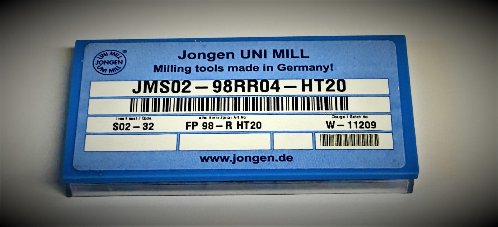 10st JONGEN  Wendeplatten  FP 98-R HT20  Wendeschneidplatten JMS02-98RR04-HT20