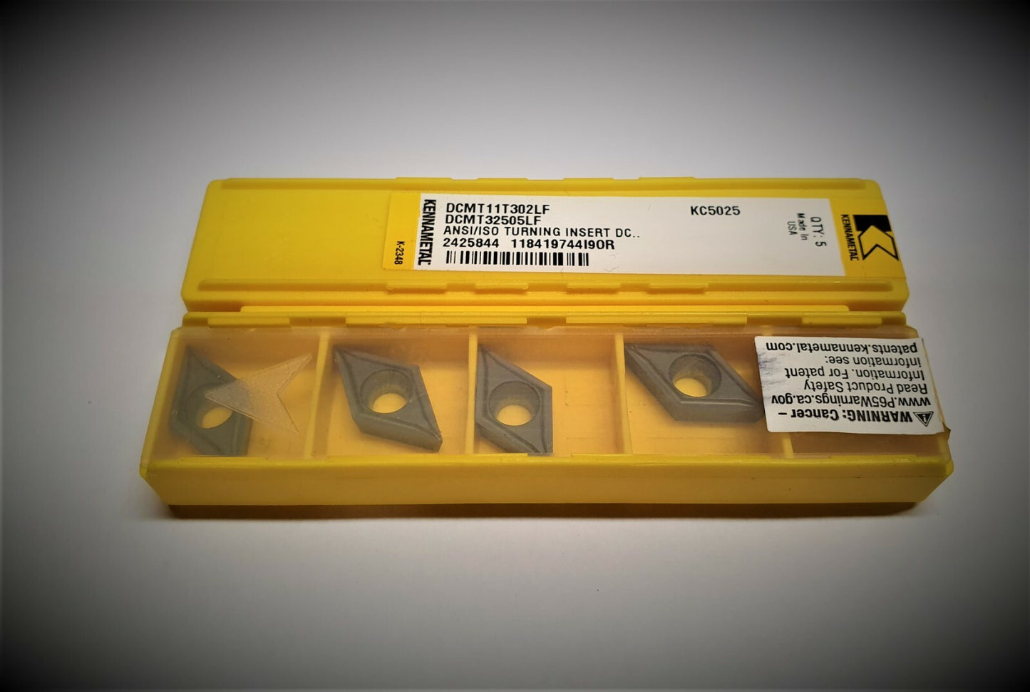 10st Kennametal Wendeplatten  DCMT 11T302LF KC5025  Wendeschneidplatten