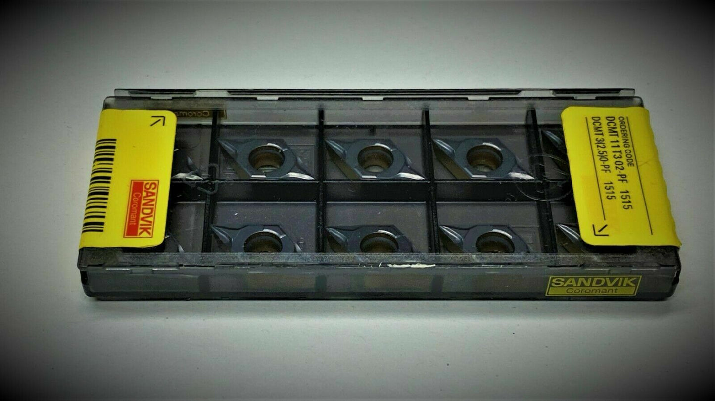 10st Sandvik  Wendeplatten DCMT 11 T3 02-PF 1515  Wendeschneidplatten     