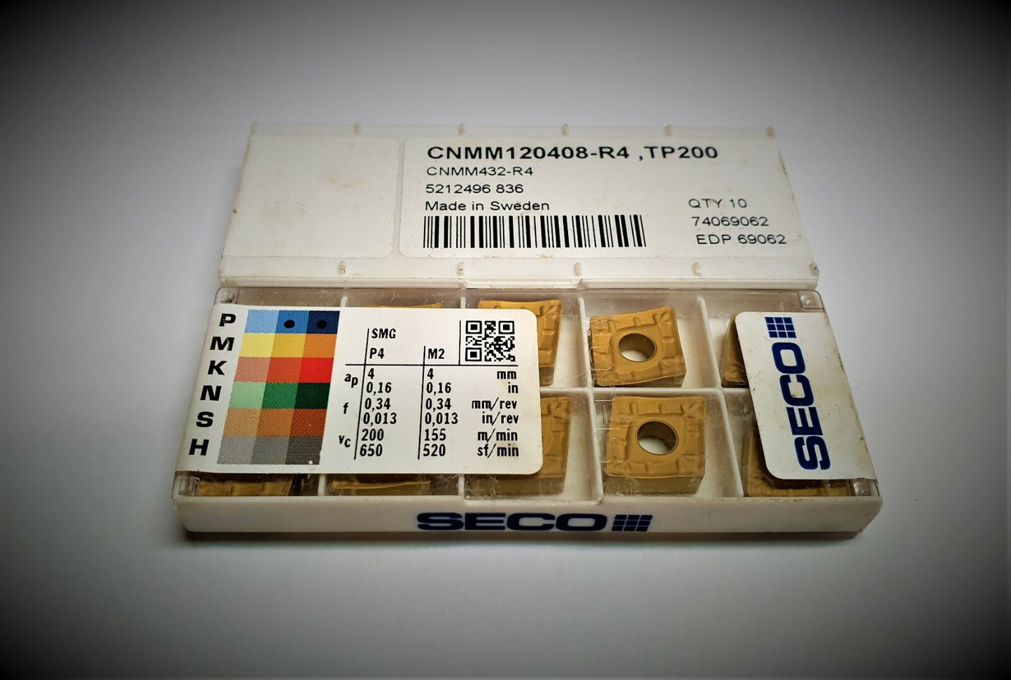 10st SECO  Wendeplatten   CNMM 120408-R4,TP200  Wendeschneidplatten     