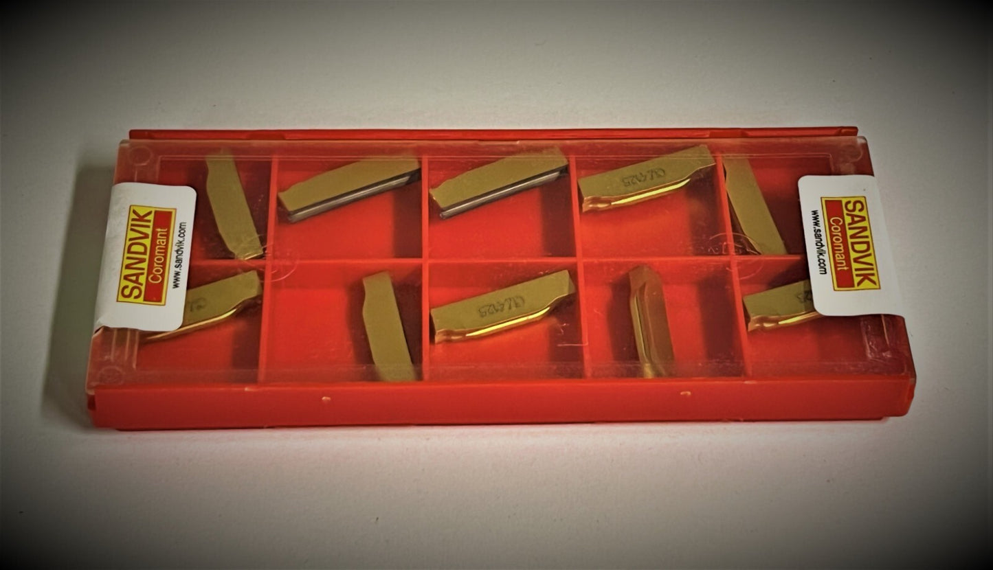 10pcs. Sandvik Inserts N123H1-0400-0002-CM 4125  Carbide Inserts