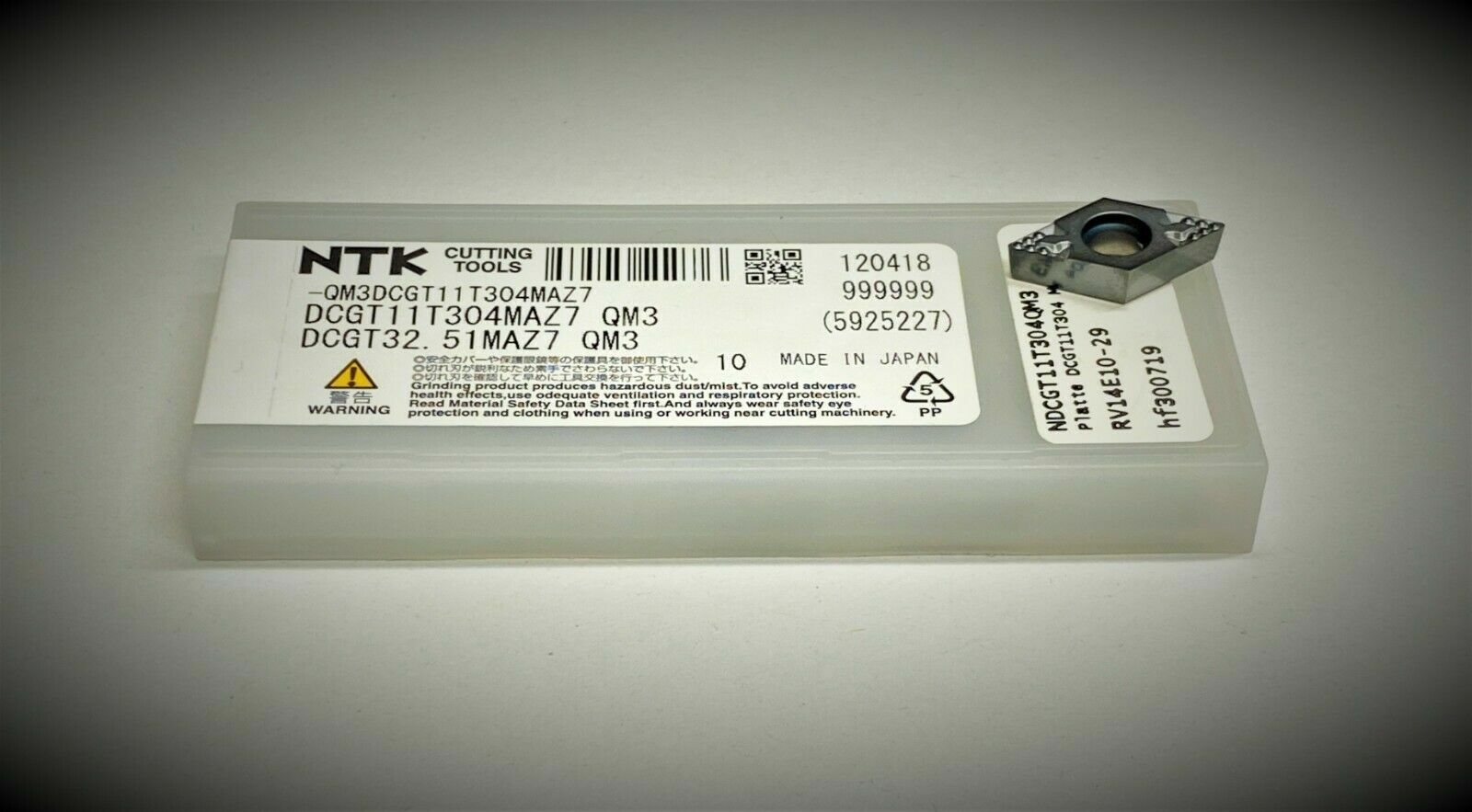 10st. NTK  Wendeplatten DCGT11T304MAZ7 QM3	   Wendeschneidplatten 