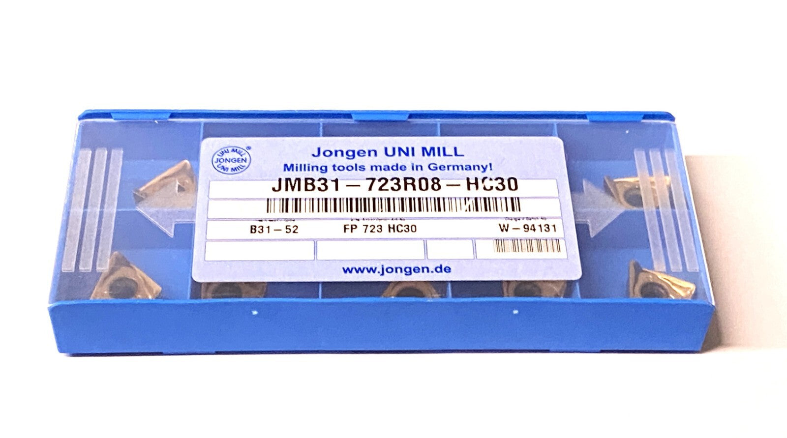 10st JONGEN Wendeplatten FP 723 HC30   Wendeschneidplatten JMB31-723R08-HC30