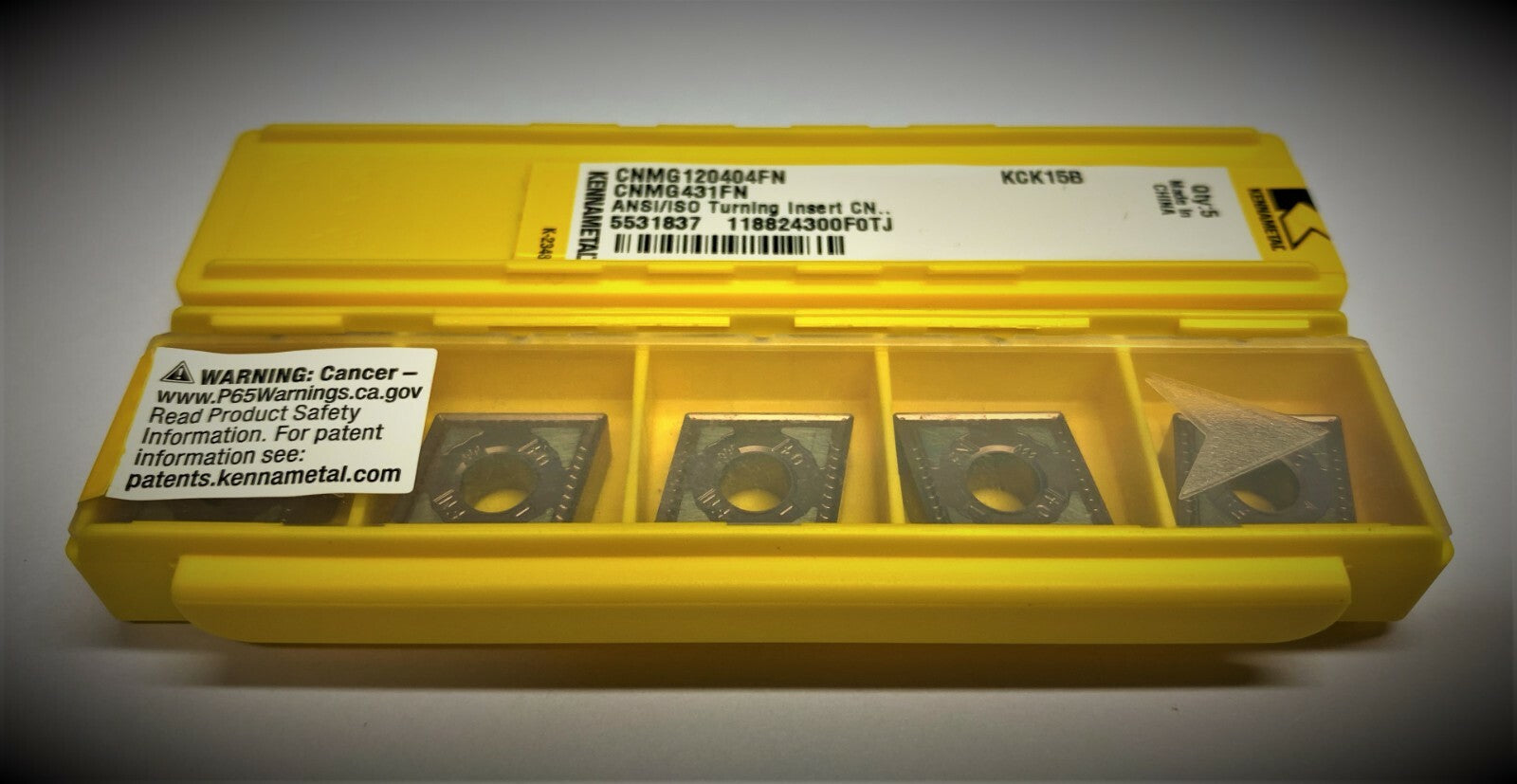 10 pcs.  Kennametal CNMG 431FN KCK15B  carbide inserts CNMG 120404FN KCK15B