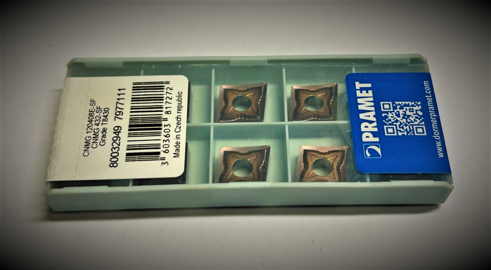 10st  Wendeschneidplatten PRAMET  CNMG 120408E-SF T8430  Wendeplatten