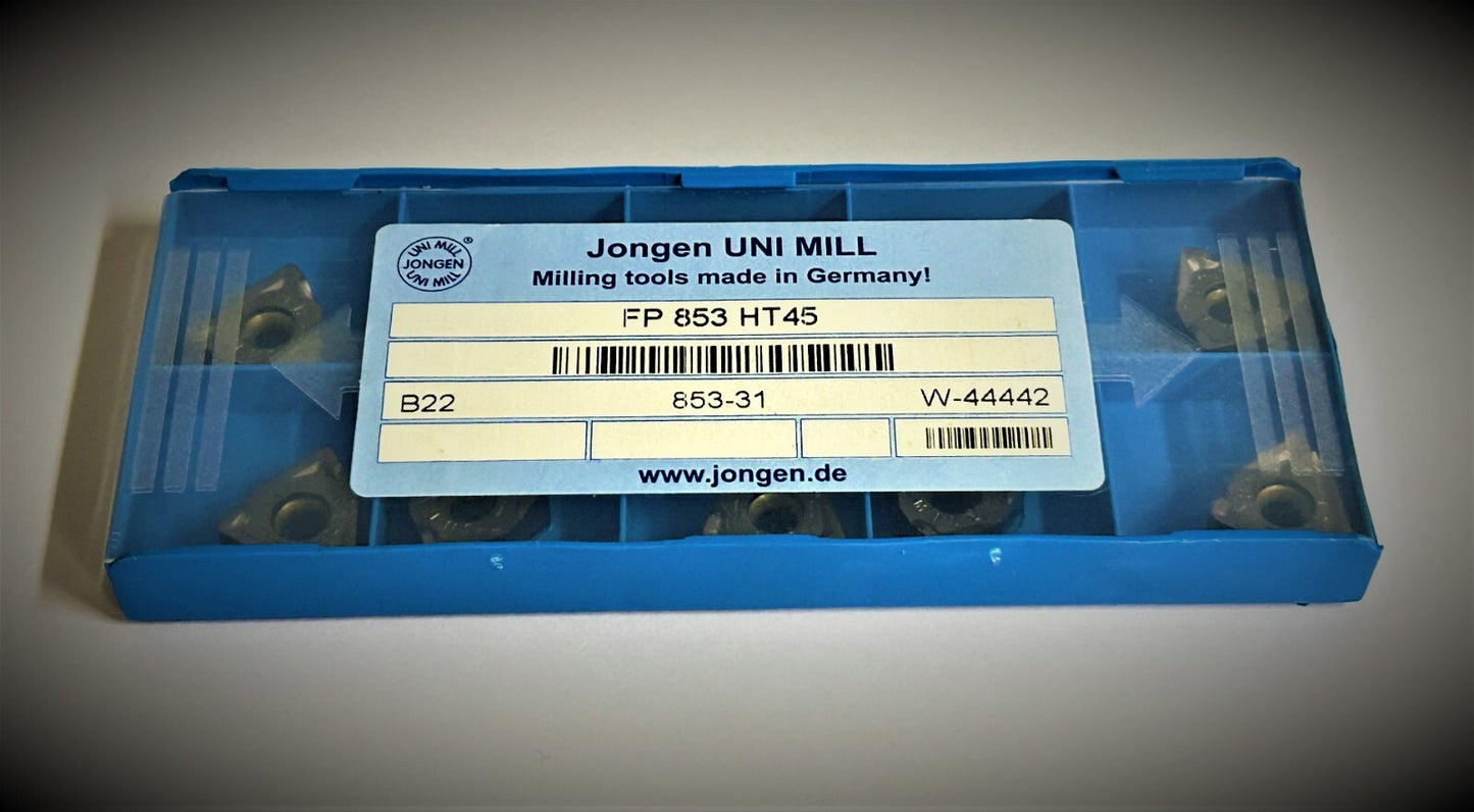 10st JONGEN  JMB22-853R08-HT45  Wendeplatten   FP 853 HT45 Wendeschneidplatten