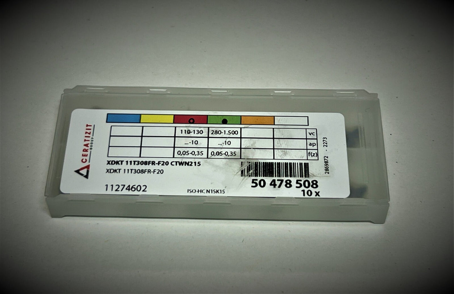 10st Ceratizit Wendeplatten  XDKT 11T308FR-F20 CTWN215 Wendeschneidplatten