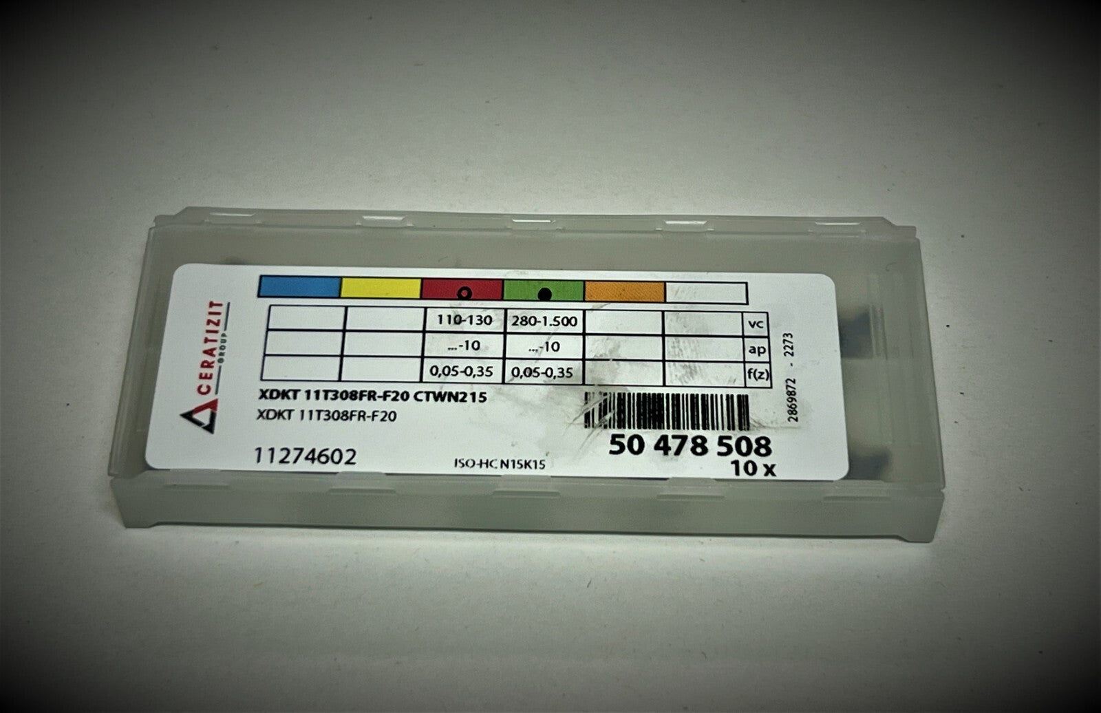 10st Ceratizit Wendeplatten  XDKT 11T308FR-F20 CTWN215 Wendeschneidplatten