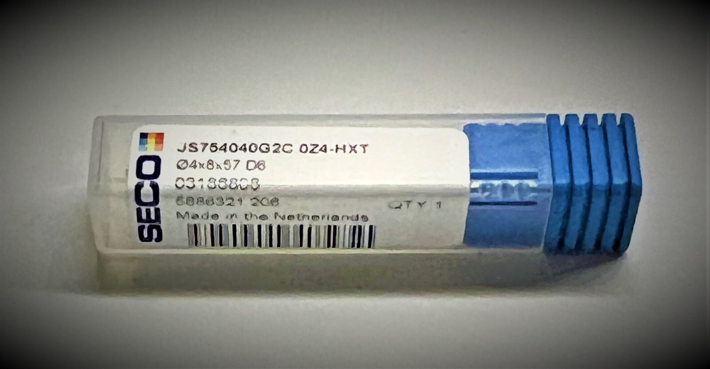 1 STK Seco VHM  Schaftfräser JS754040G2C.0Z4-HXT   Ø4X8X57 D6
