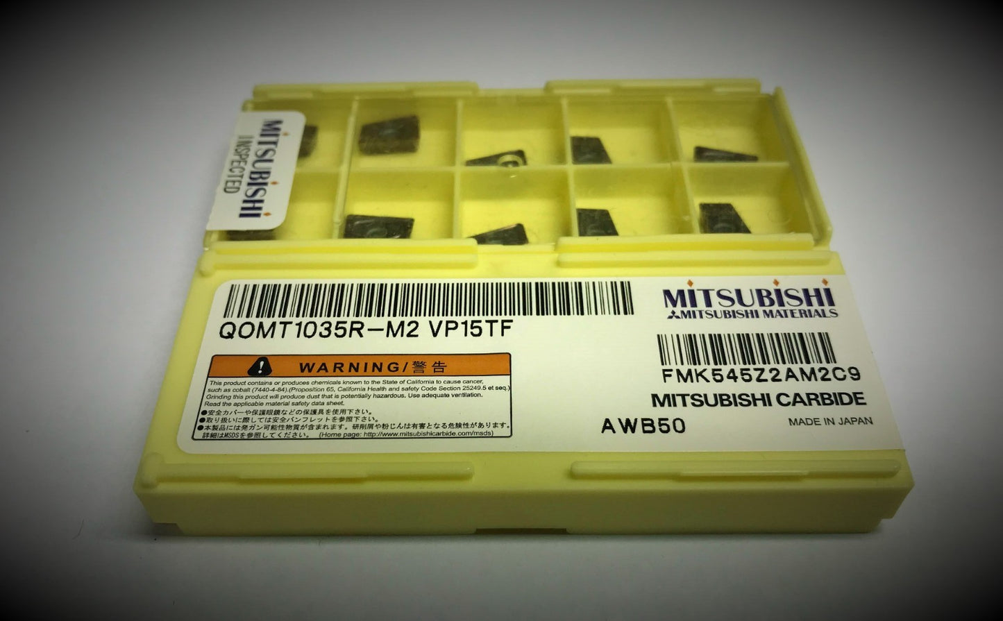 10pcs Mitsubishi  QOMT 1035R-M2 VP15TF   Carbide Inserts