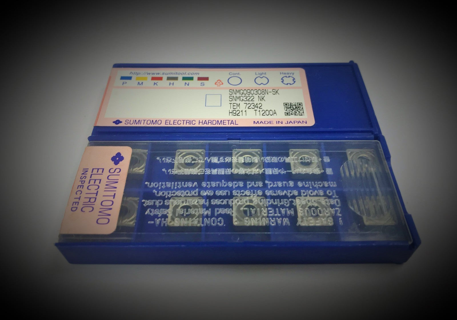 10 pcs. Sumitomo SNMG 322 NK T1200A Carbide Inserts  SNMG 090308N-SK T1200A
